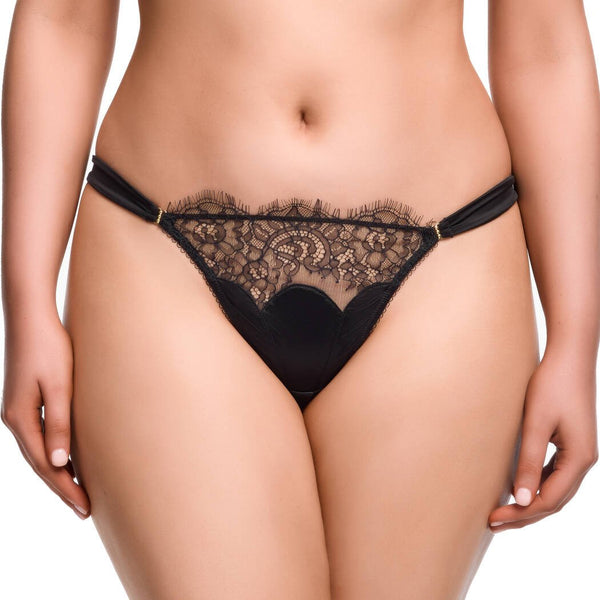 Esther Crotchless Tanga in Black by Dita Von Teese