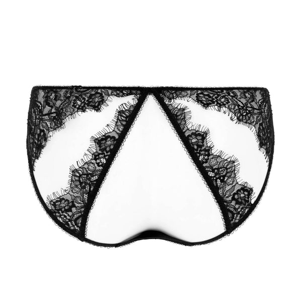 Glamcatcher Black & Runway Red Backless Bikini Brief by Dita Von Tees