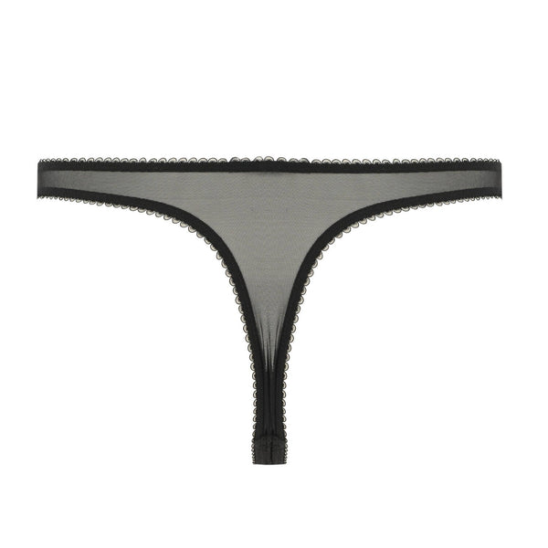 Glamcatcher Black & Runway Red Thong by Dita Von Teese