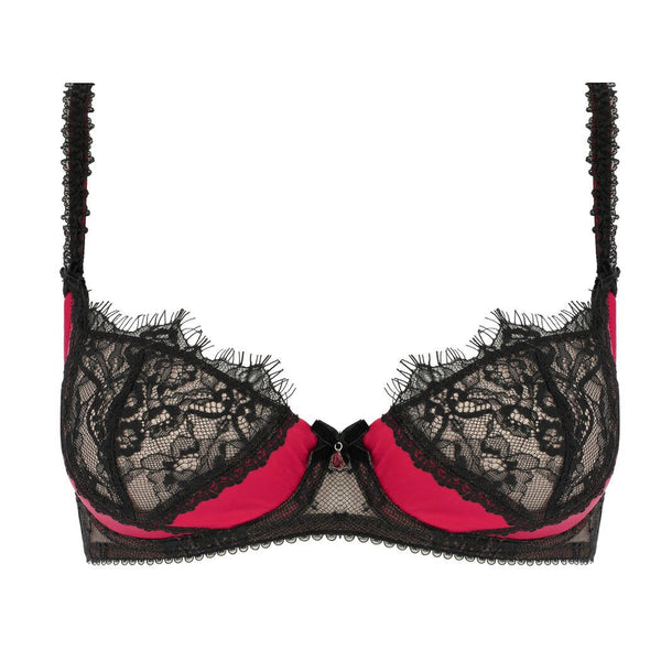 Glamcatcher Black & Runway Red Bra by Dita Von Teese