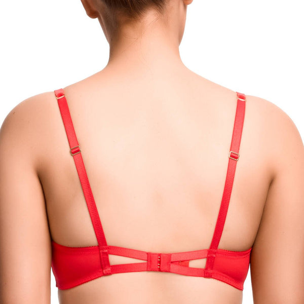 Nom de Plume Balconette Bra in Flame by Dita Von Teese