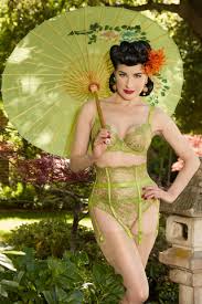 NEW! Severine Absinthe Foil Bra by Dita Von Teese