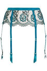 NEW! Evelina Lurex Peacock Suspender Belt by Dita Von Teese