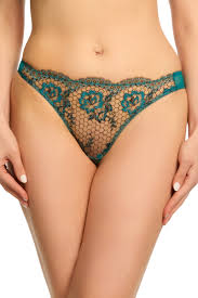 NEW! Evelina Lurex Peacock Thong by Dita Von Teese