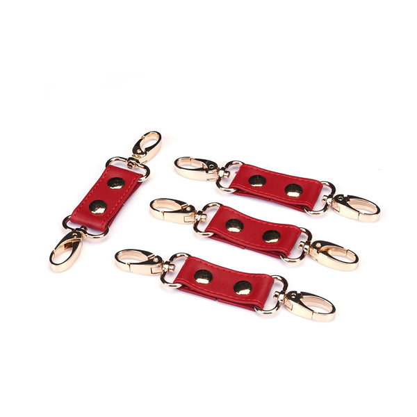 Red Faux Leather Hogtie