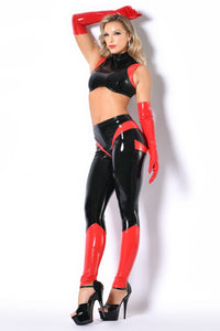 Embrasement black and red datex top by Patrice Catanzaro