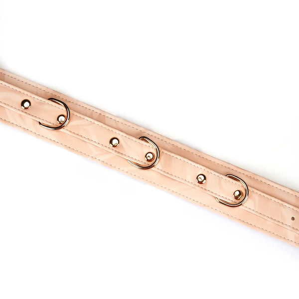 Boudoir Amor Vegan Collar with Leash Pink/Black
