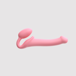 Silicone Bendable Strap-On – Pastel Pink
