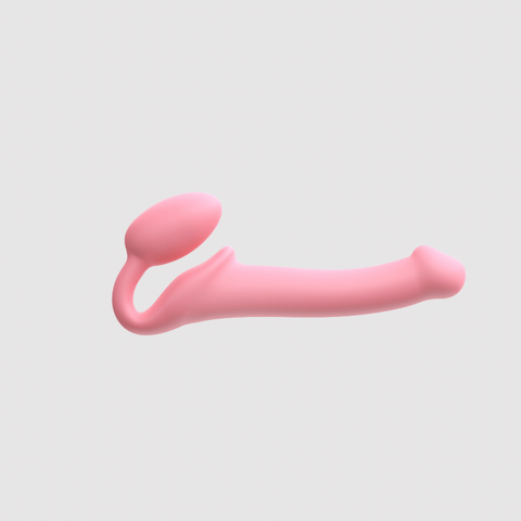 Silicone Bendable Strap-On – Pastel Pink