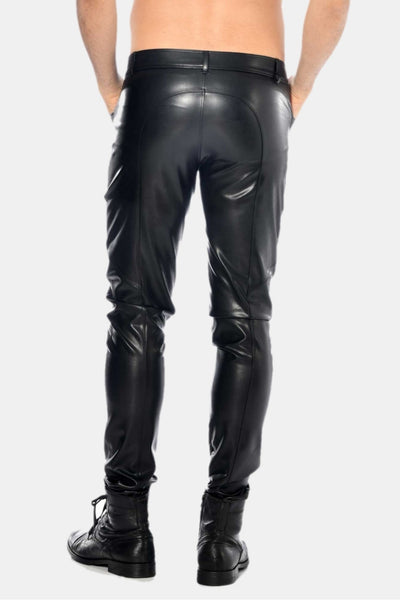 Joss faux leather trousers
