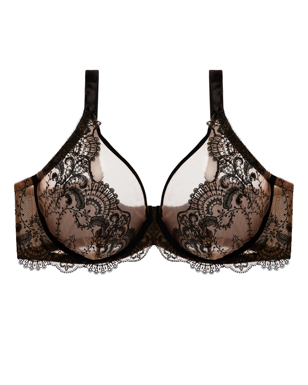 LAST FEW SIZES! Nom De Plume Full Figure Plunge Bra by Dita Von Teese (34E, 42DD)