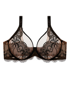 LAST FEW SIZES! Nom De Plume Full Figure Plunge Bra by Dita Von Teese (34E, 42DD, 42E)