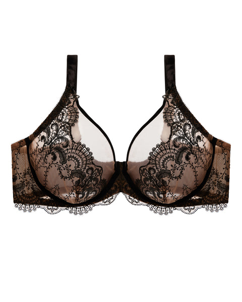 LAST FEW SIZES! Nom De Plume Full Figure Plunge Bra by Dita Von Teese (34E, 42DD)