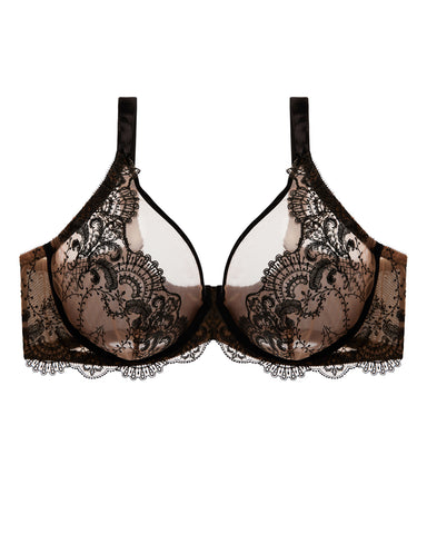 LAST FEW SIZES! Nom De Plume Full Figure Plunge Bra by Dita Von Teese (34E, 42DD, 42E)