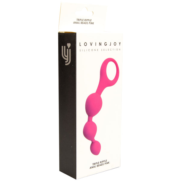 Triple Ripple Anal Beads by Loving Joy