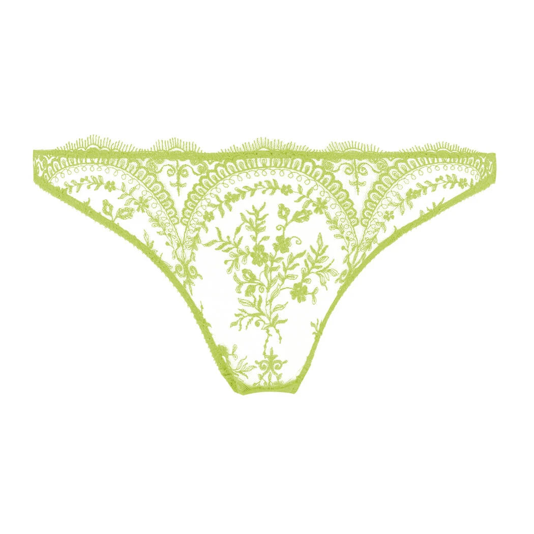 NEW! Severine Absinthe Foil Thong by Dita Von Teese