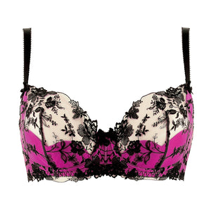 NEW! Victresse Black & Fuschia Bra by Dita Von Teese