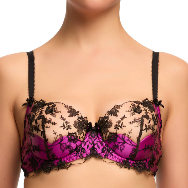 Victresse Black & Fuschia Bra by Dita Von Teese
