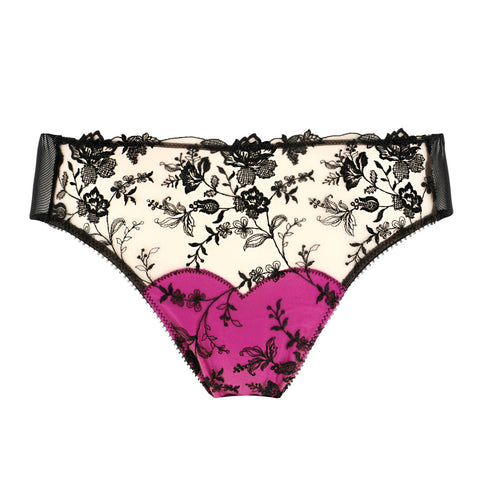 NEW! Victresse Black & Fuschia Brief by Dita Von Teese