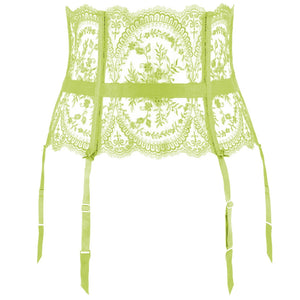 NEW! Severine Absinthe Foil Suspender Belt by Dita Von Teese
