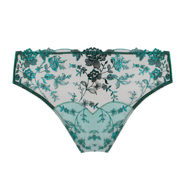 NEW! Victresse Kingfisher Blue Foil Brief by Dita Von Teese