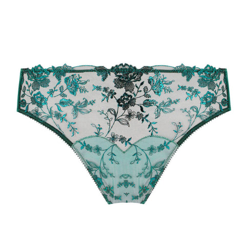 NEW! Victresse Kingfisher Blue Foil Brief by Dita Von Teese