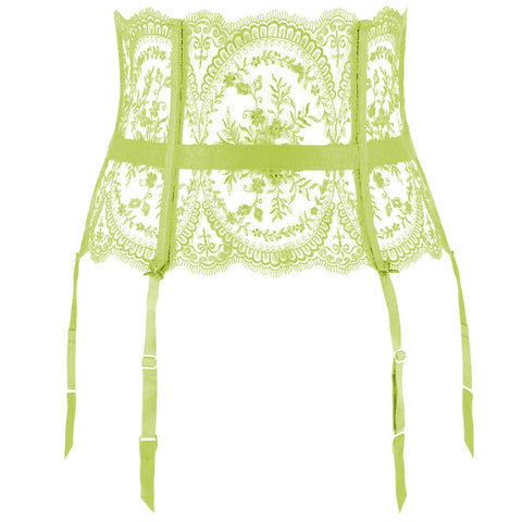 NEW! Severine Absinthe Foil Suspender Belt by Dita Von Teese