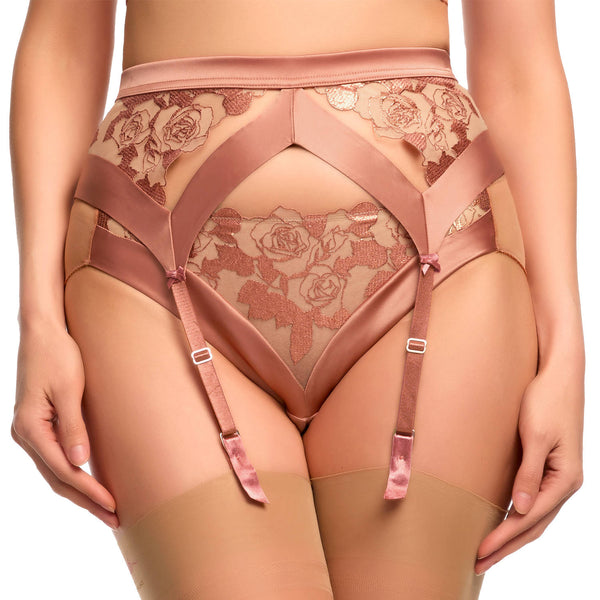 Rosabelle Copper Suspender Belt by Dita Von Teese