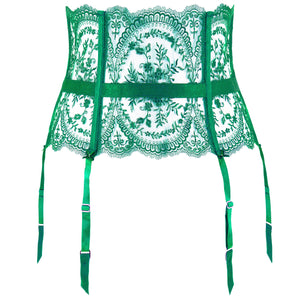 LAST CHANCE TO BUY! Severine Emerald Suspender Belt by Dita Von Teese