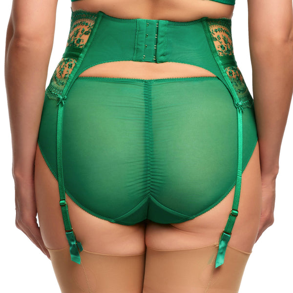 NEW! Severine Emerald Suspender Belt by Dita Von Teese