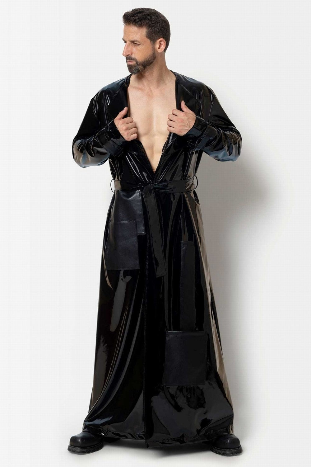 Rolo vinyl trenchcoat