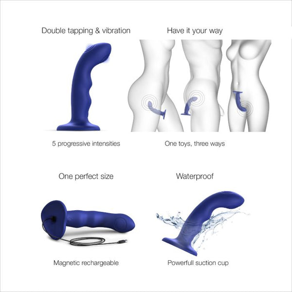 Strap On Me - Tapping Dildo Blue