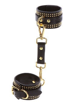 Black & Gold Wrist Cuffs by Taboom