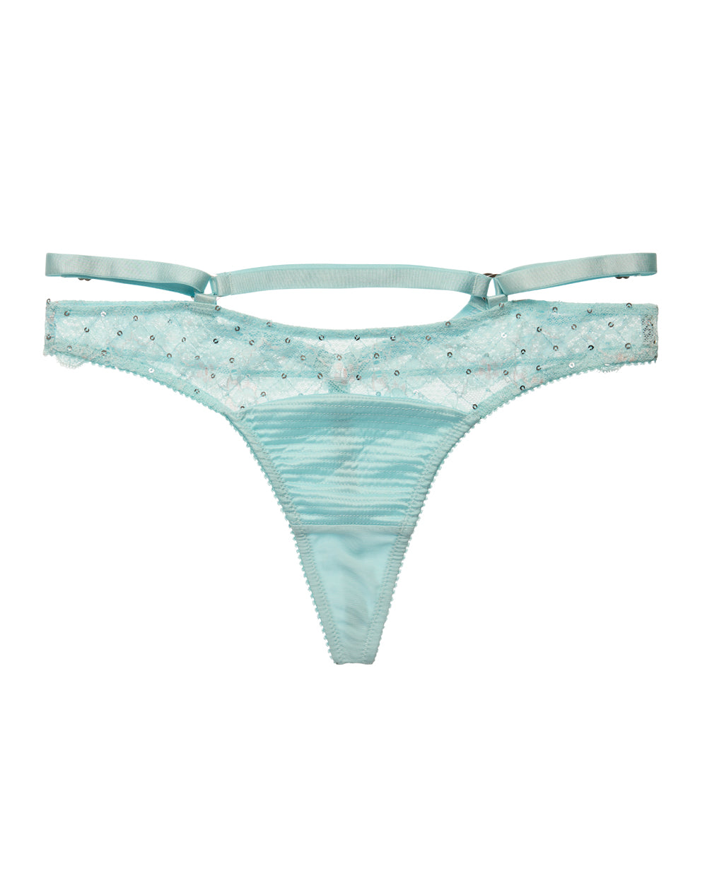 Last Few Sizes! Madame X Powder Blue Thong by Dita Von Teese