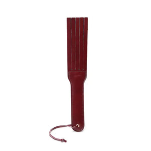 Wine Red Leather Tawse Paddle by Liebe Seele