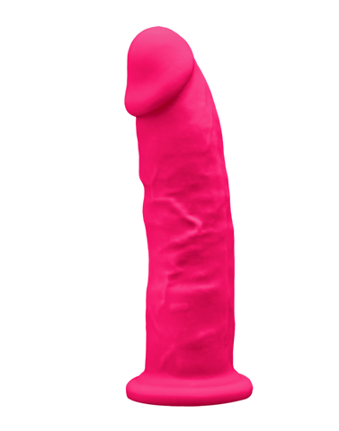 Realistic Memory Silicone Dual Density Vibrating Dildo 7 inch