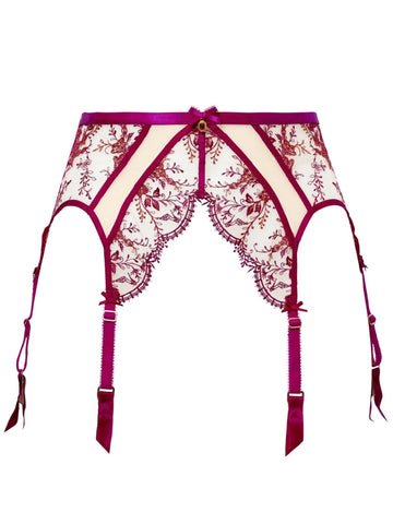 Femmoiselle Pomegranate Suspender Belt (XS / M)