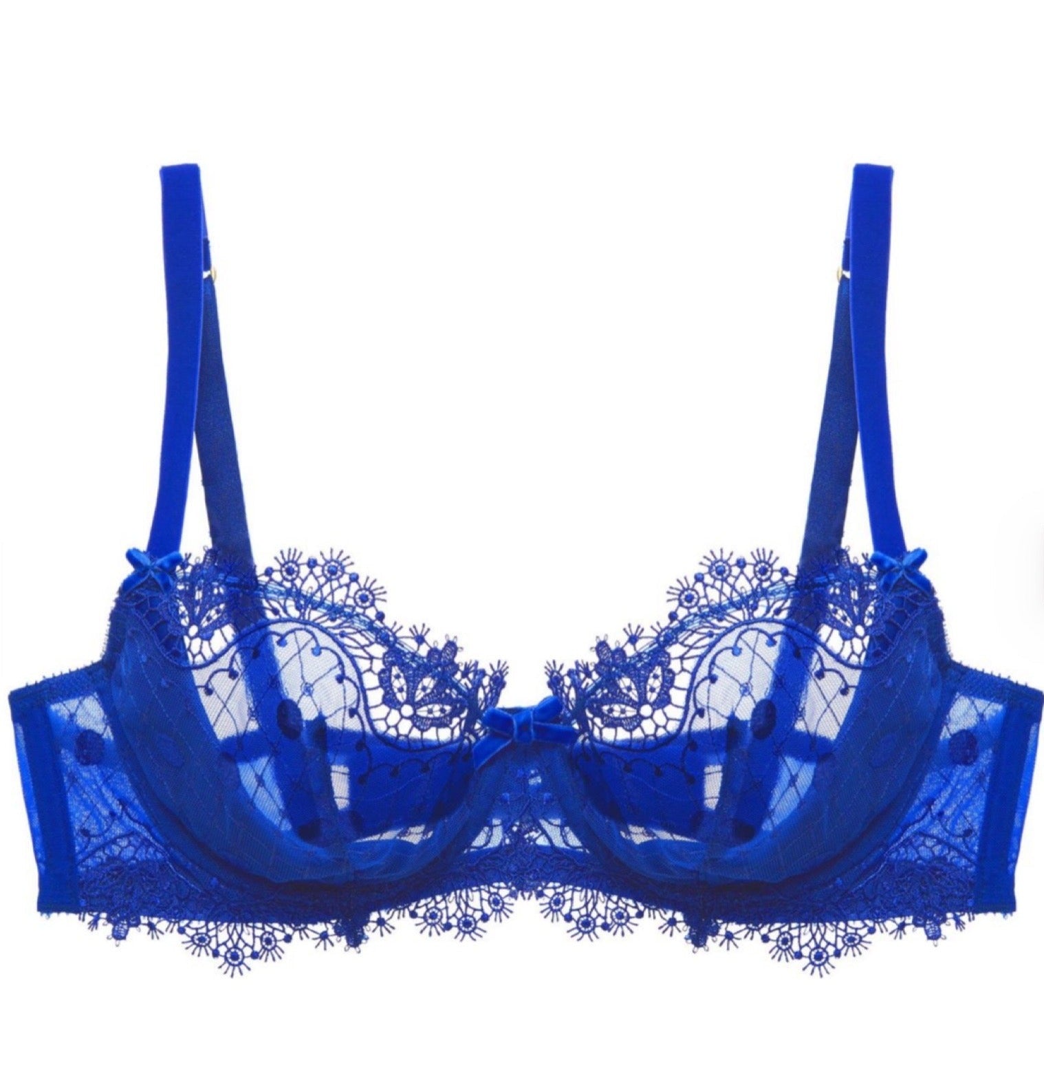 Vedette Capri Blue Underwire Bra - Last Chance To Buy! (32F / 34B)