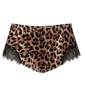 Sainted Sisters Silk and Eyelash Lace French Knickers Leopard – She Said  Boutique