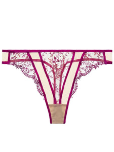 Femmoiselle Pomegranate Lace Thong (S / M / L)