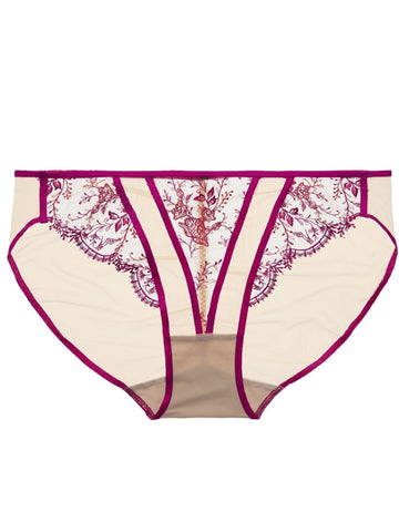 Femmoiselle Pomegranate Lace Briefs (XS / M / XL)