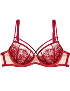 Maestra Red Underwire Bra - Last chance to buy! (32F)