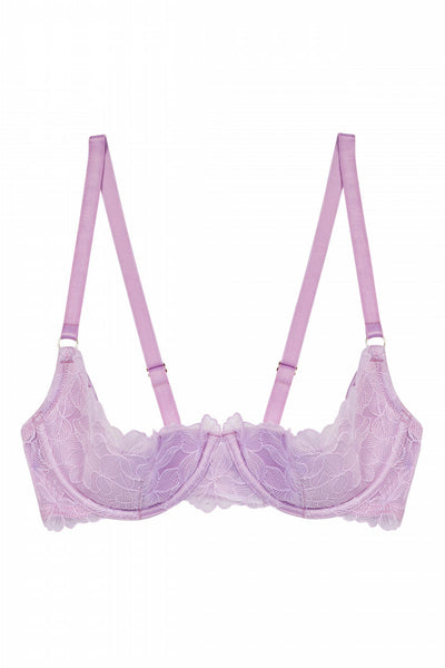 Lila Quarter Cup Lilac Lace Bra (32C/36D)