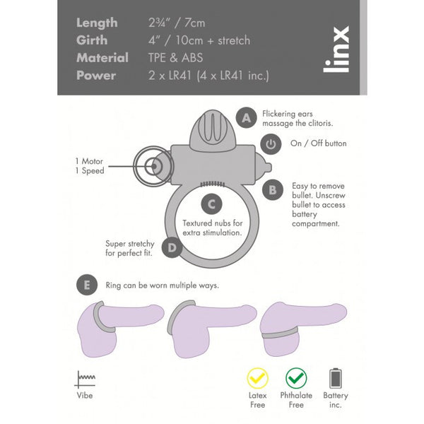 Classic Rabbit Vibrating Cock Ring - She Said Boutique - 2