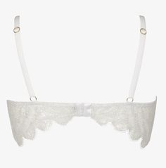 Giselle Iridescent White Lace Bra