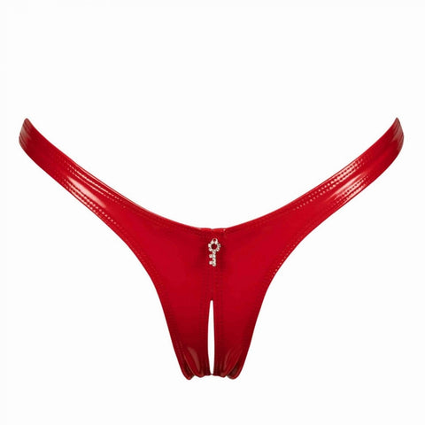 Last Chance To Buy! Annabelle Red Vinyl Open Thong