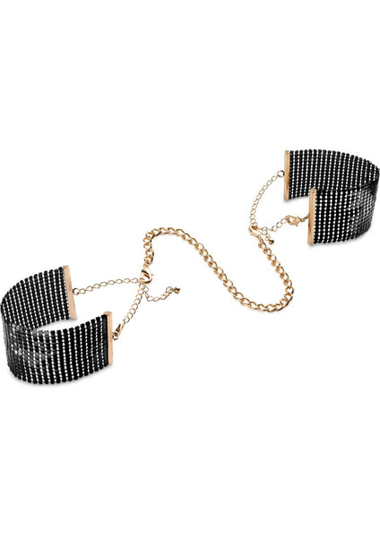 Bijoux Metallic Mesh Bracelets Cuffs Black