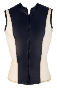 Black & White Front Zip Top