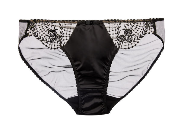 Julies Roses Black Brief