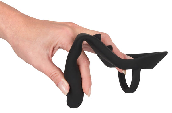 Duo C-Ring And Prostate Massager by Black Velvets